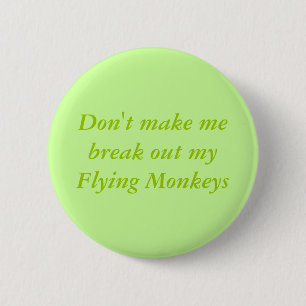 Flying Monkeys 6 Cm Round Badge