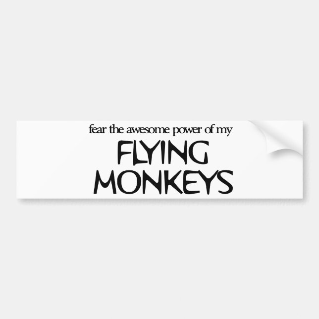 Flying Monkeys Bumper Sticker (Front)