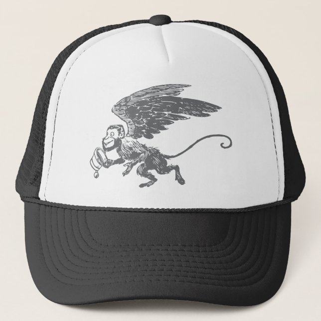Flying Monkeys Fairy Tale Fantasy Creature Trucker Hat (Front)