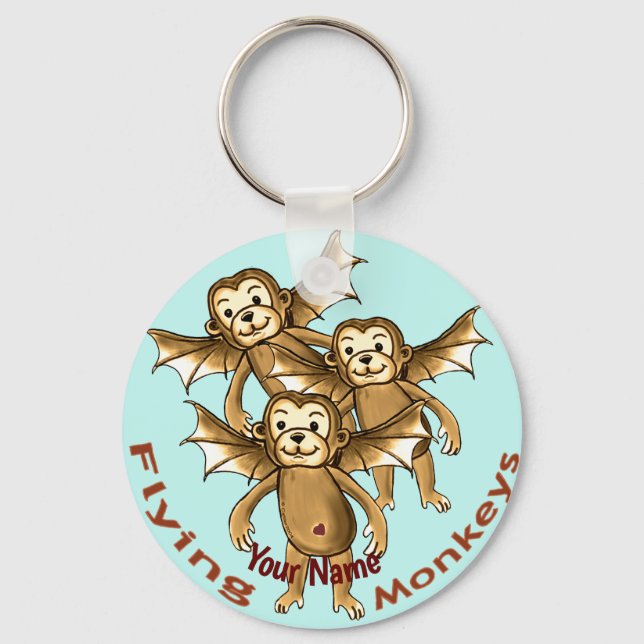 Flying Monkeys  Key Ring (Front)