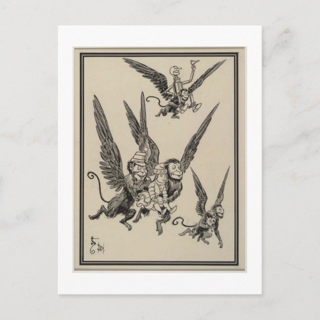 Flying Monkeys Postcard (Front)