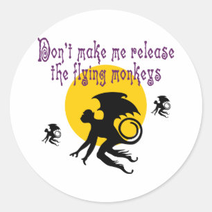 Flying Monkeys Stickers/Envelope Seals