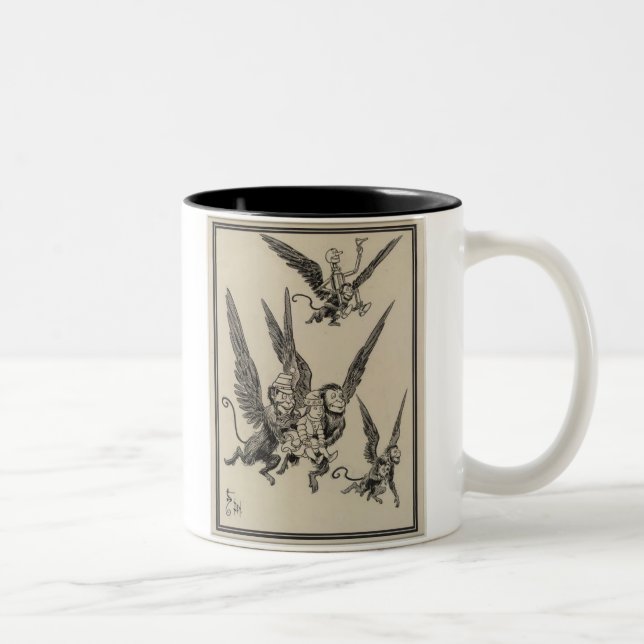 Flying Monkeys Two-Tone Coffee Mug (Right)