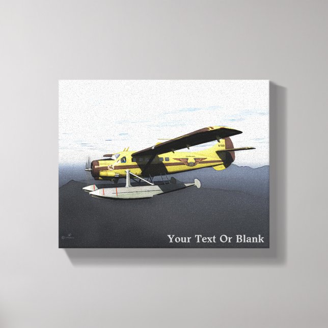 Flying Moose Aviation de Havilland DH3-C Otter Canvas Print (Front)