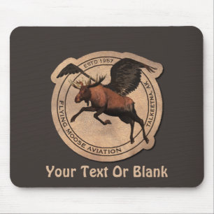 Flying Moose Aviation Patch Mouse Mat