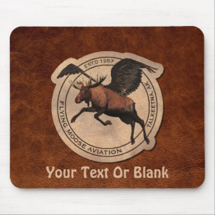 Flying Moose Aviation Patch Mouse Mat