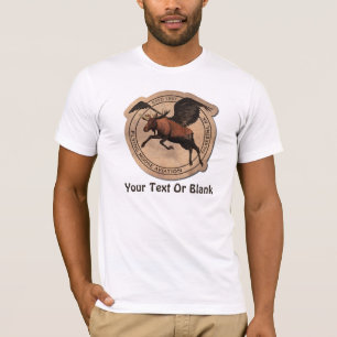 Flying Moose Aviation Patch T-Shirt