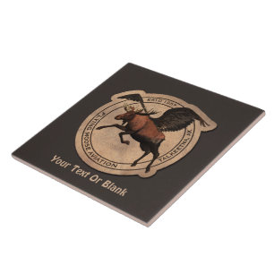 Flying Moose Aviation Patch Tile