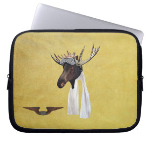 Flying Moose Aviation Pilot Laptop Sleeve