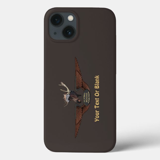 Flying Moose Bush Pilot Wings Case-Mate iPhone Case (Back)