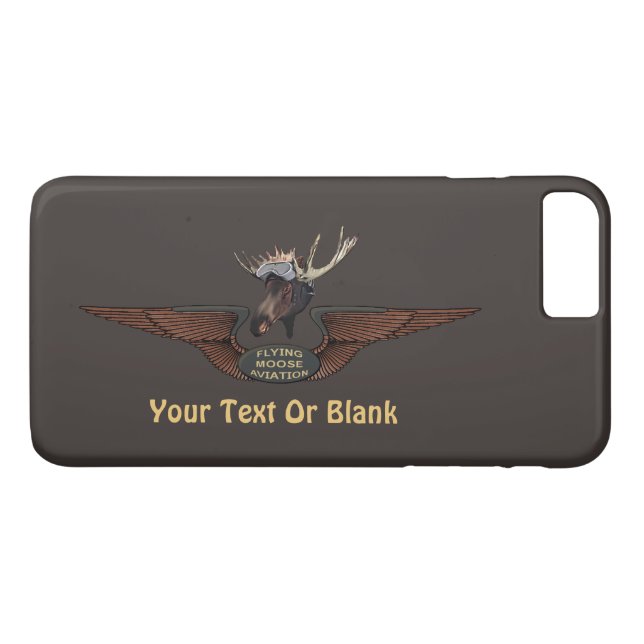 Flying Moose Bush Pilot Wings Case-Mate iPhone Case (Back (Horizontal))