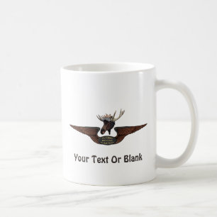 Flying Moose Bush Pilot Wings Coffee Mug