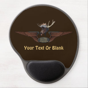 Flying Moose Bush Pilot Wings Gel Mouse Mat