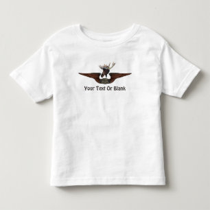 Flying Moose Bush Pilot Wings Toddler T-Shirt