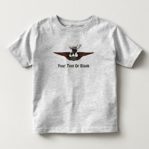 Flying Moose Bush Pilot Wings Toddler T-Shirt