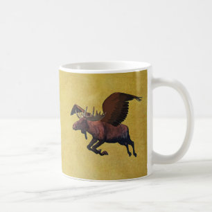 Flying Moose Coffee Mug