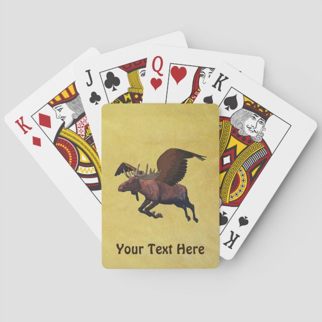 Flying Moose Playing Cards (Back)