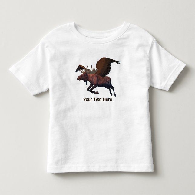 Flying Moose Toddler T-Shirt (Front)
