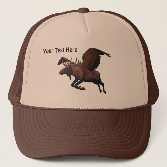 Flying Moose Trucker Hat (Front)