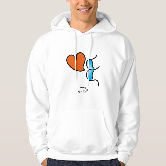 flying muackS!!! - Blue Hoodie (Front)