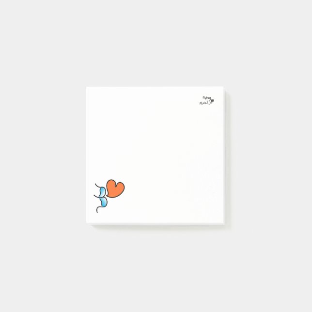 flying muackS!!! - Blue Post-it Notes (Front)