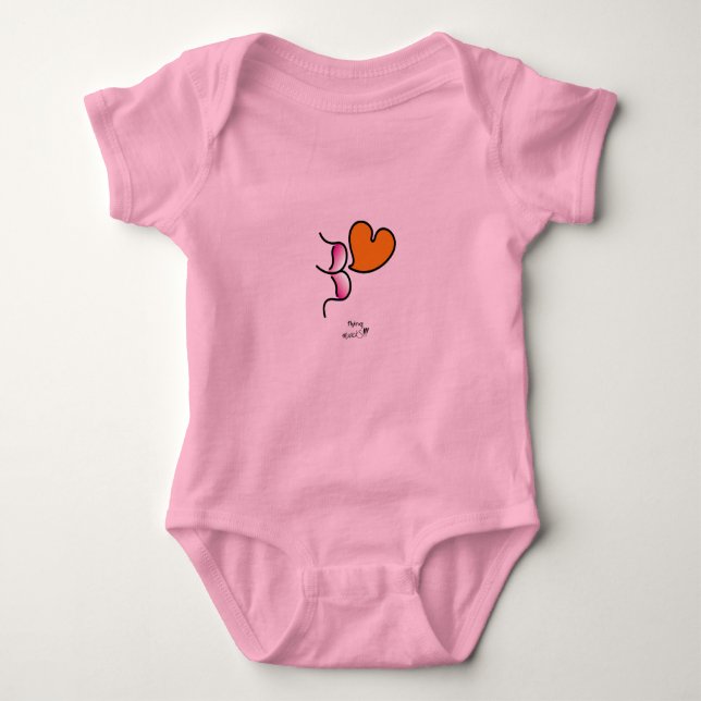 flying muackS!!! Pink - Bodysuits (Front)