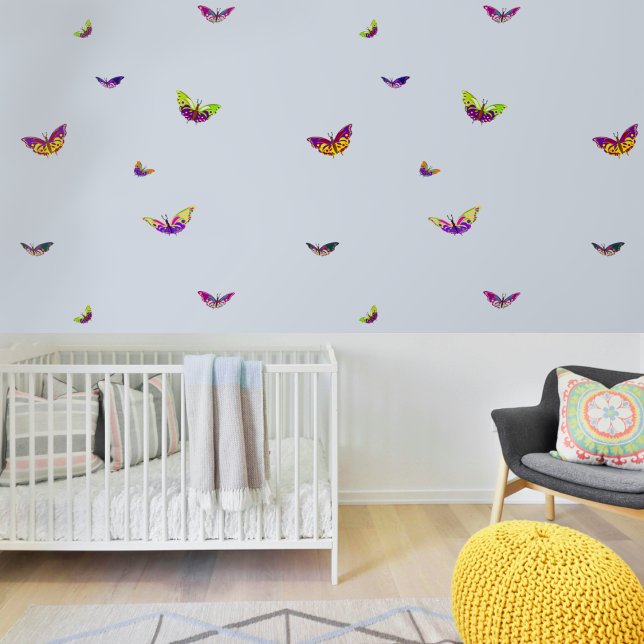 Flying multicolored butterflies  wallpaper (Creator Uploaded)