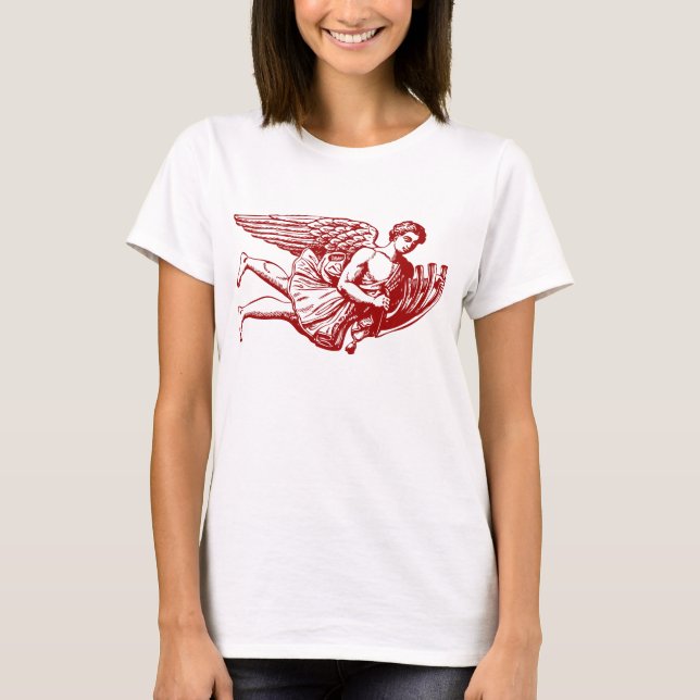 Flying Musical Angel T-Shirt (Front)