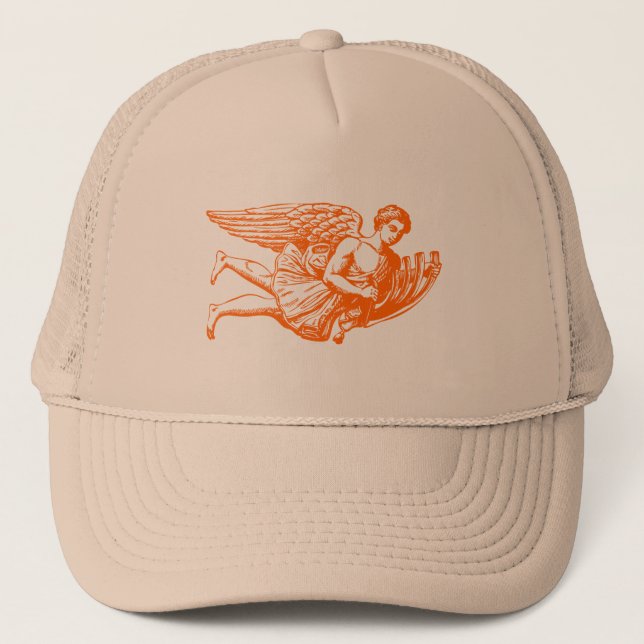 Flying Musical Angel Trucker Hat (Front)