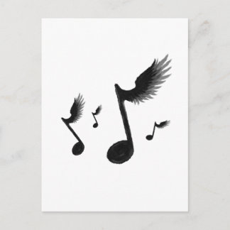 Flying Notes Postcard