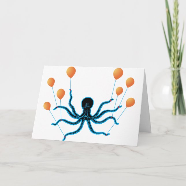 Flying Octopus Card (Front)