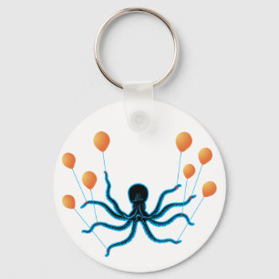Flying Octopus Key Ring
