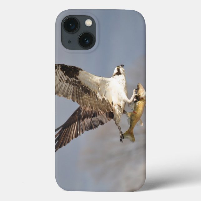 Flying Osprey & Fish 5 Wildlife Photography Case-Mate iPhone Case (Back)