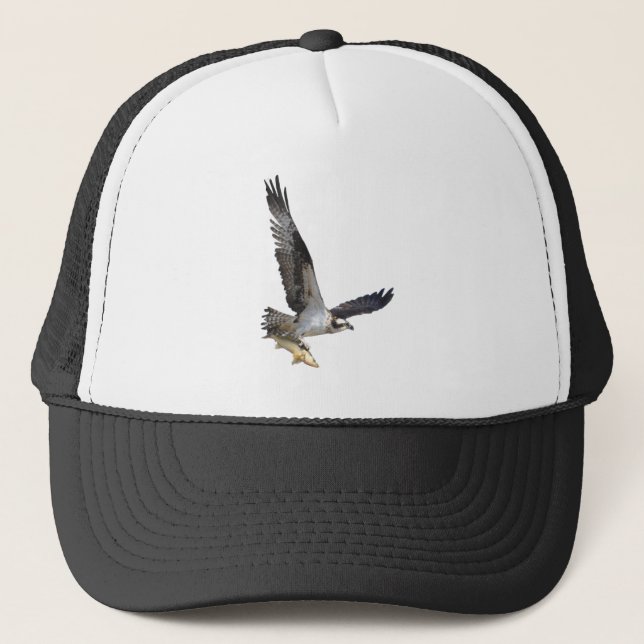 Flying Osprey Wildlife Fashion Series Trucker Hat (Front)