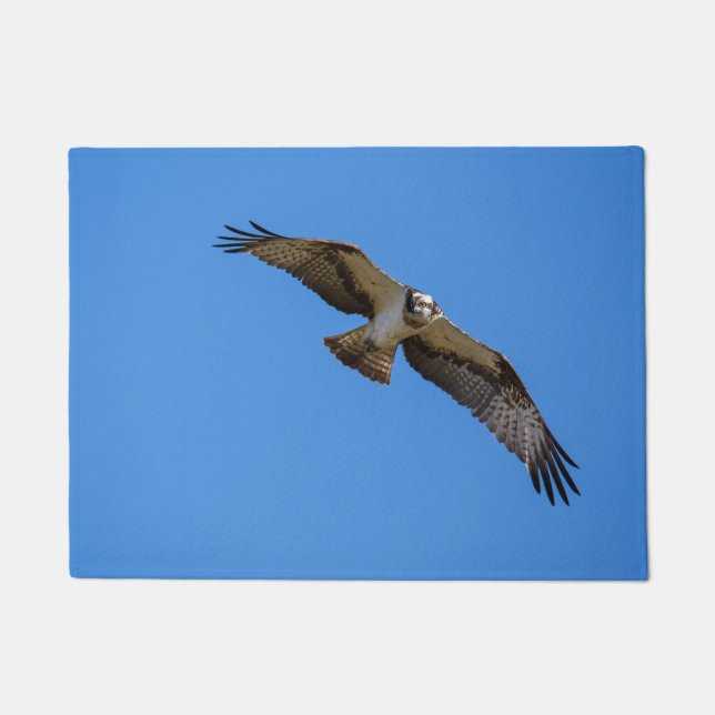 Flying osprey with a target in sight doormat (Front)