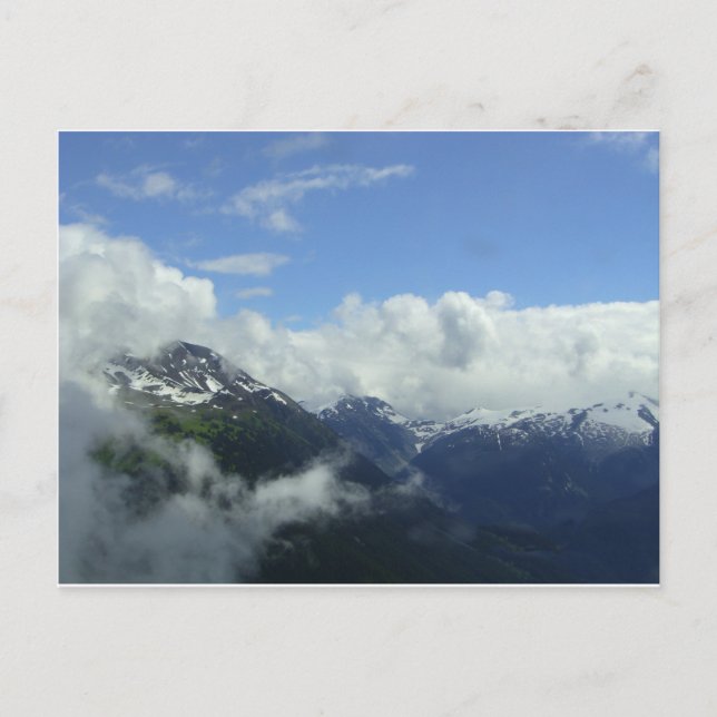Flying Over the Blackcomb Mountains Postcard (Front)