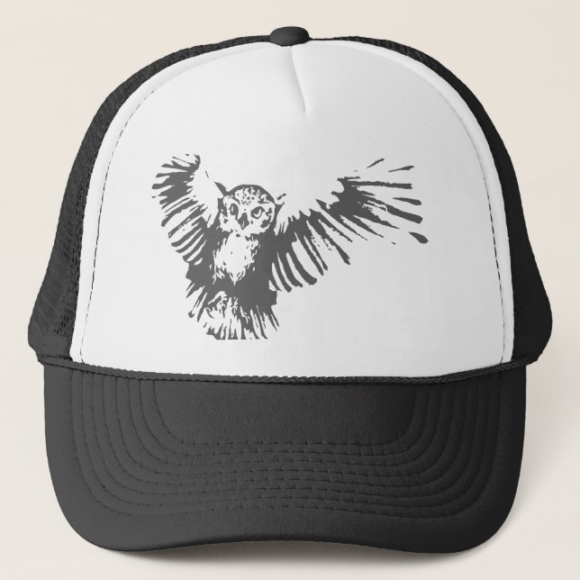 Flying Owl Trucker Hat (Front)
