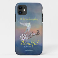 Flying Parakeet and Encouraging Verse