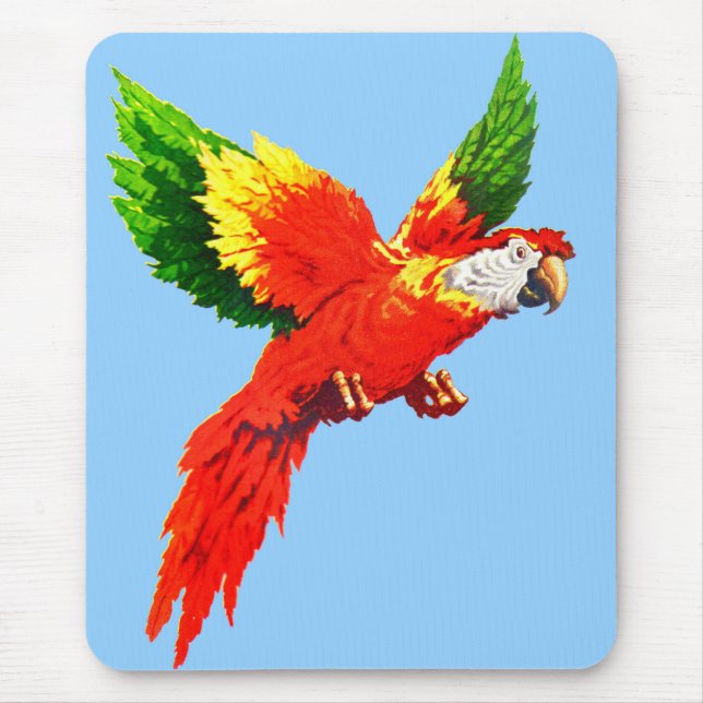 flying parrot mouse mat (Front)