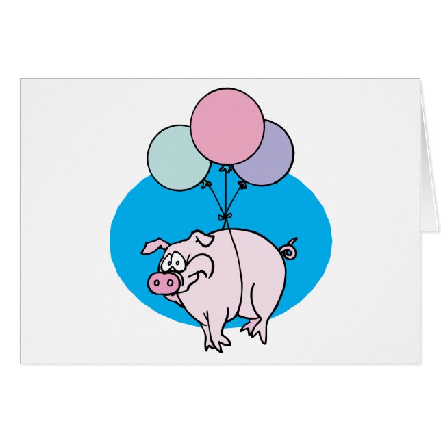 Flying Party Pig (Front Horizontal)