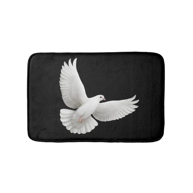 Flying Peace Dove Bath Mat (Front)
