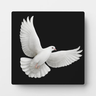 Flying Peace Dove Customisable Plaque