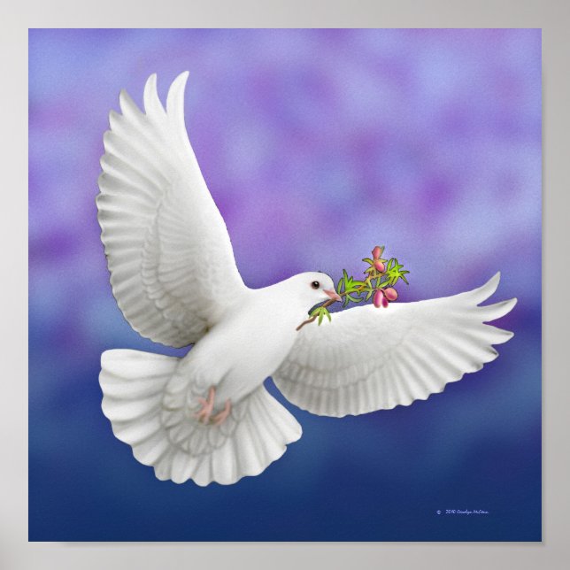 Flying Peace Dove Print (Front)