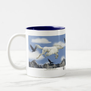 FLYING PEGASUS & EAGLES Fantasy Art Mug