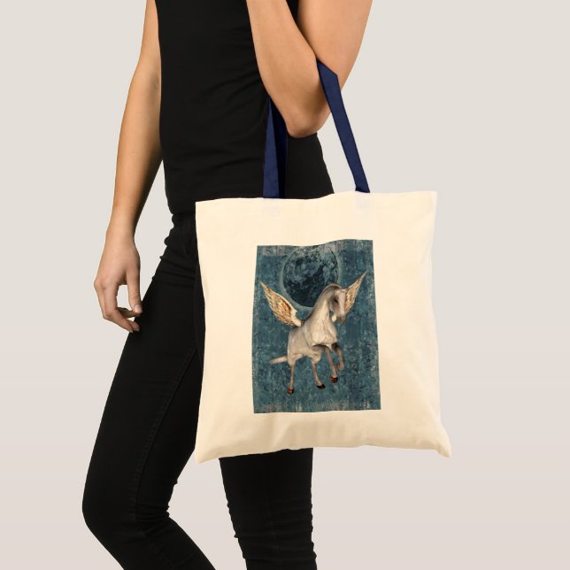 Flying Pegasus Horse Fantasy Tote Bag (Front (Product))