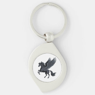 Flying pegasus key ring
