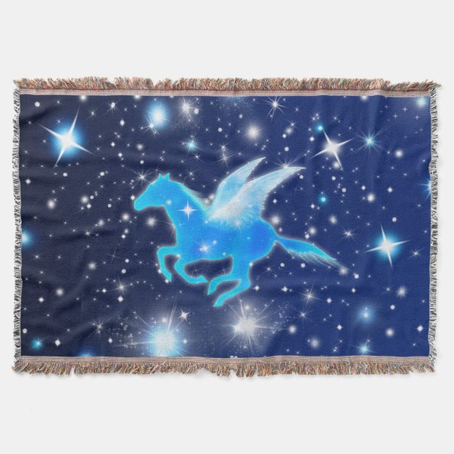 Flying Pegasus Throw Blanket (Front)