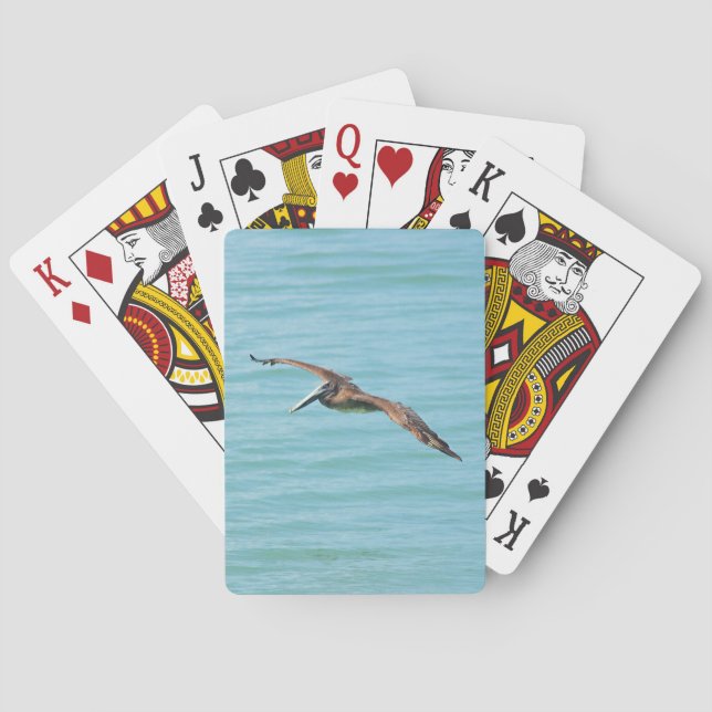 Flying Pelican Playing Cards (Back)