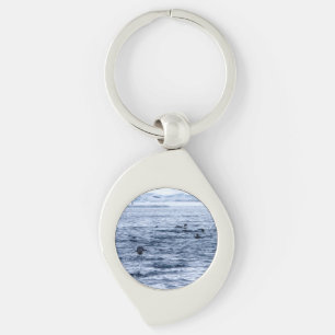 Flying penguin key ring