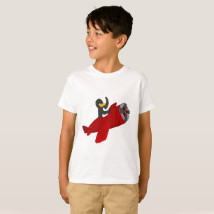 Flying penguing cartoon T-Shirt